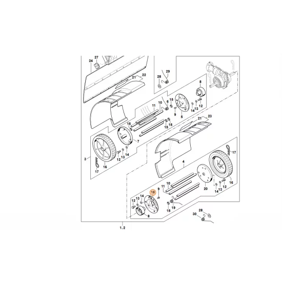 STIHL  Kołnierz - strona lewa 4601 711 8902